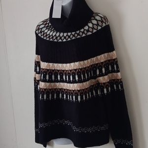 BIRCH NY sweater sz large cowl neck sift NWTs